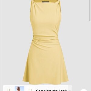 Cider Yellow Mini Dress